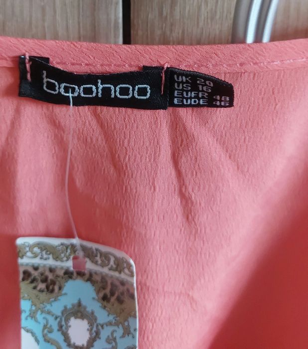 Sukienka mini z długim rękawem mgiełka  dekolt XL 42