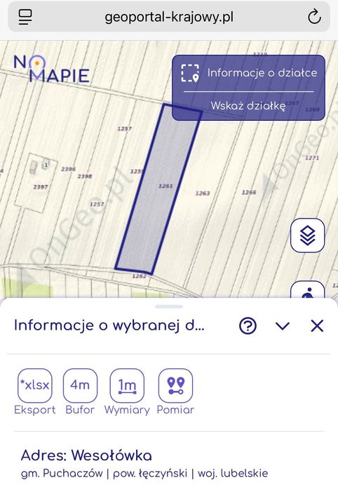 Sprzedam działkę rolną