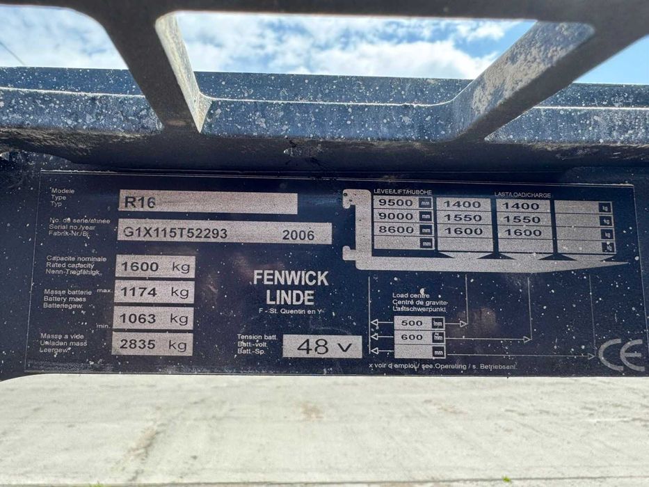 Електричний вилочний навантажувач (Річ трак) Linde R16