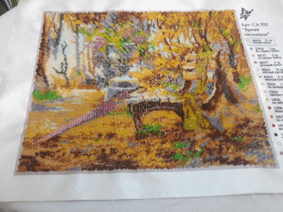 Картины вышитые бисером и алмазная вышивка