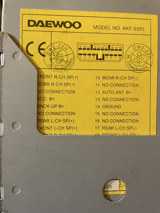 Radio Daewoo AKF-9595