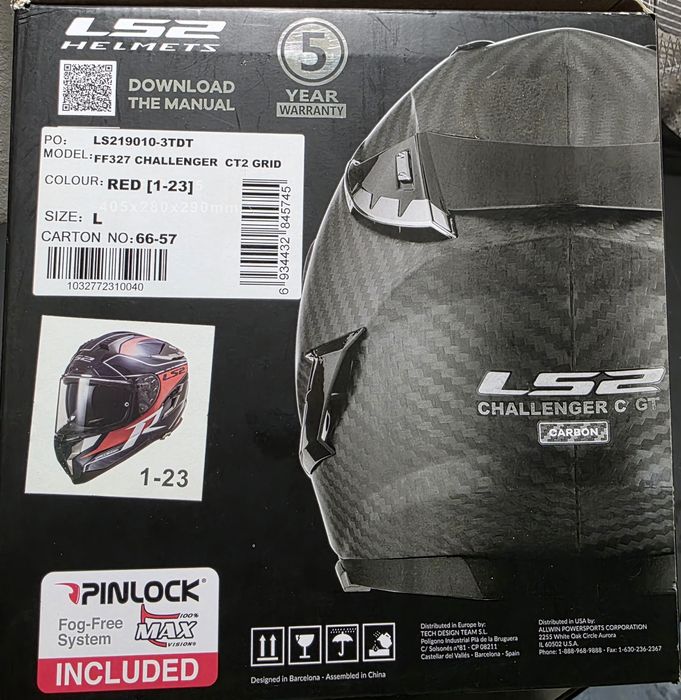 Capacete LS2 Challenger CT 2 Grid