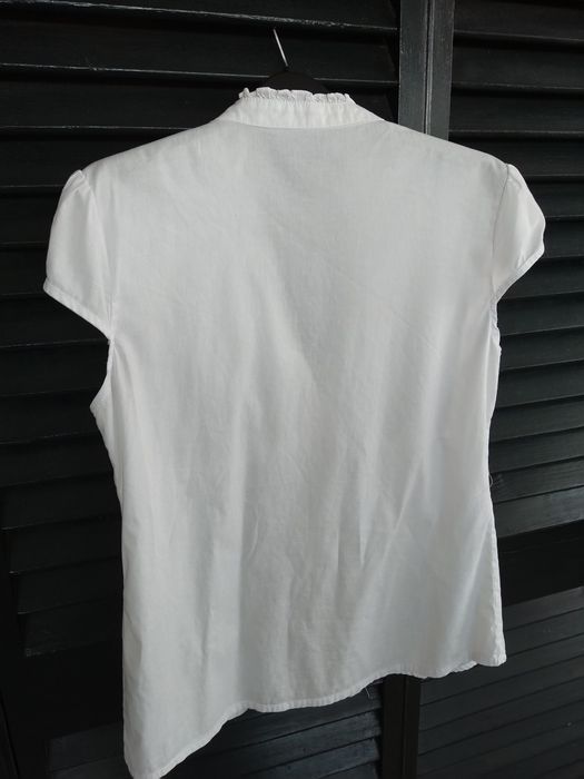 Blusa branca com folhos, elegante - Stradivarius - Tamanho XL