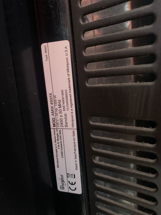 Microondas encastrar whirlpool