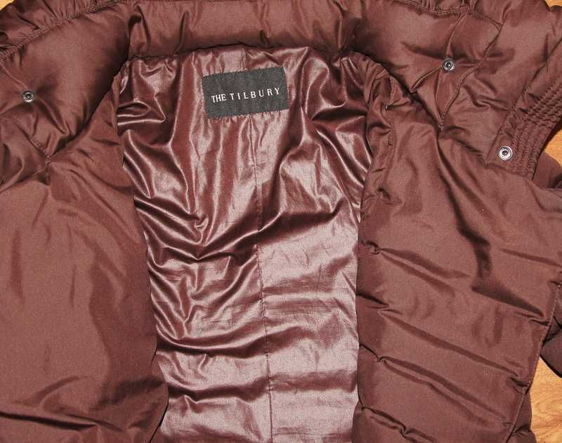 Ciepła kurtka puchowa pierze płaszcz S M 36-38 damska