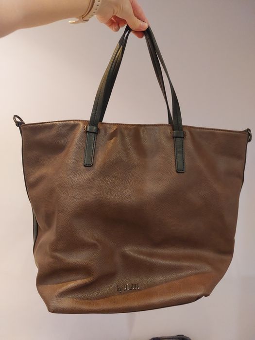 Duza brazowo-czarna shoperka by Jemioł,