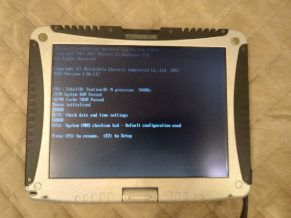 Ноутбук Panasonic CF18 захищений без жорсткого диску, батареї  та блок