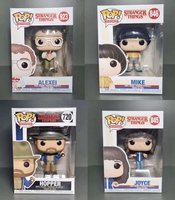 Funko Pop Stranger Things Alexei #923 Mike #846 Hopper #720 Joyce #845