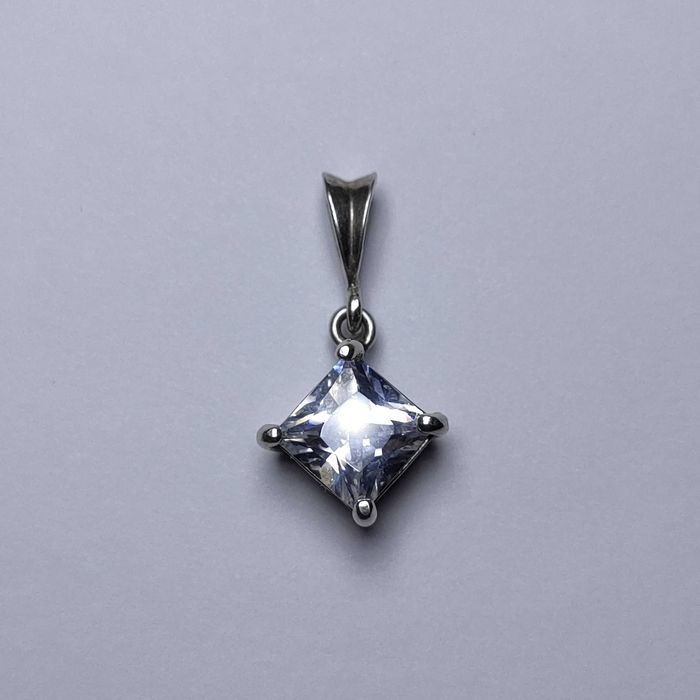 silver 925 przywieszka zawieszka srebrna glamour z cyrkonią
