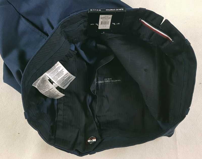 Męskie spodnie Tommy Hilfiger Hampton Chino Slim nowe oryg. - W31/L34
