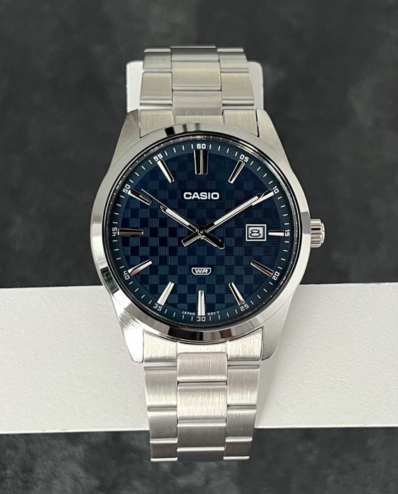 Casio MTP-VD03D-2A | Японський механізм Чоловічий годинник Сталь | Оригінал Часы мужские