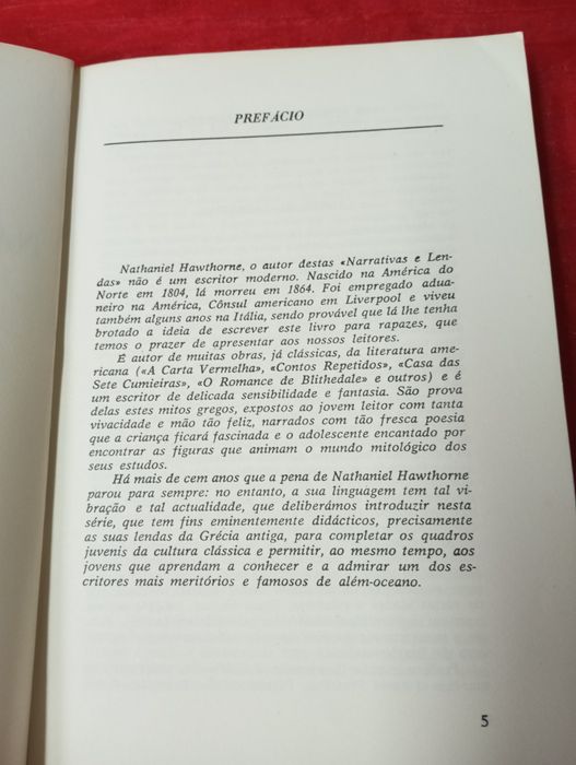Nathaniel Hawthorne - Narrativas e Lendas da Antiga Grécia