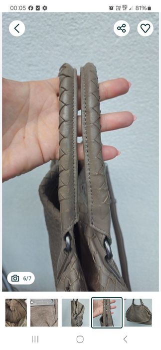 Torebka worek Bottega VENETA oryginal skóra naturalna