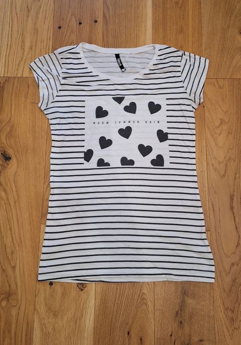 Sinsay bluzka z krotkim rekawem t-shirt r. XS
