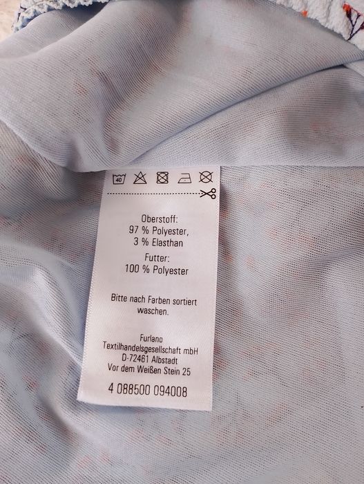 Rozkloszowana błękitna spódnica w kwiatki rozmiar 40/42 Blue motion 
D
