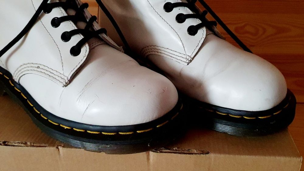 Dr Martens, glany, białe, 39