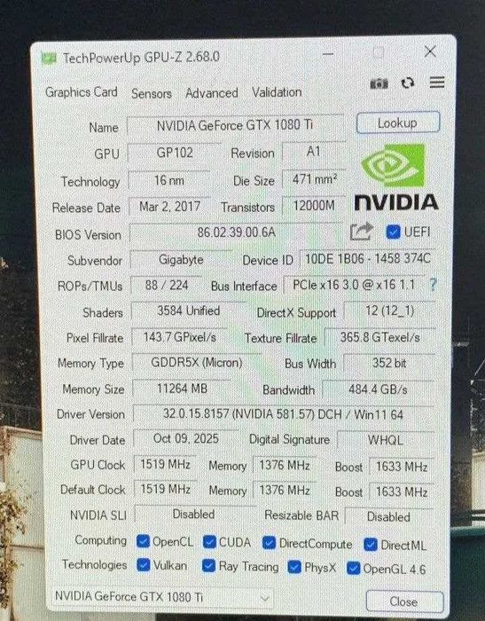 Karta graficzna GTX 1080 Ti