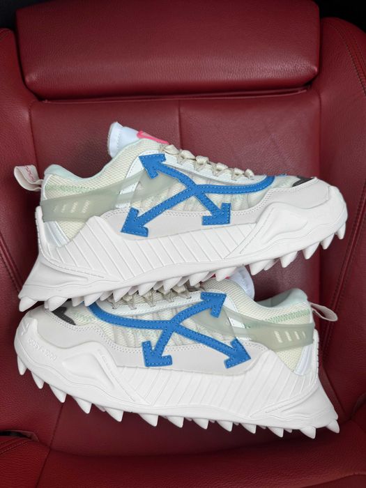 (ОПЛАТА ПІСЛЯ ОГЛЯДУ)Off White Odsy 1000 White Dark Blue Офф Вайт Одсі