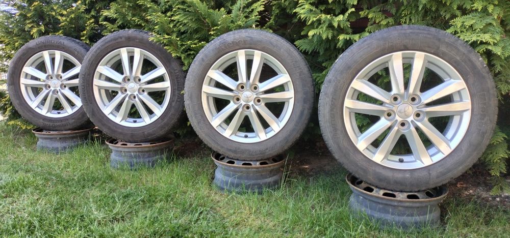 Felgi Oryginał Mitsubishi Outlander Asx 6,5x17 ET46 5x112 Opony lato