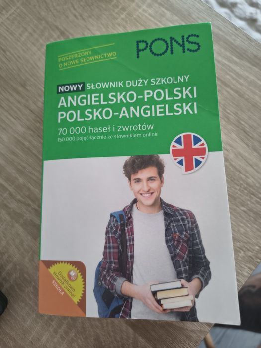 Nowy Słownik duży szkolny ang-pol, pol-ang PONS 70. Hasel