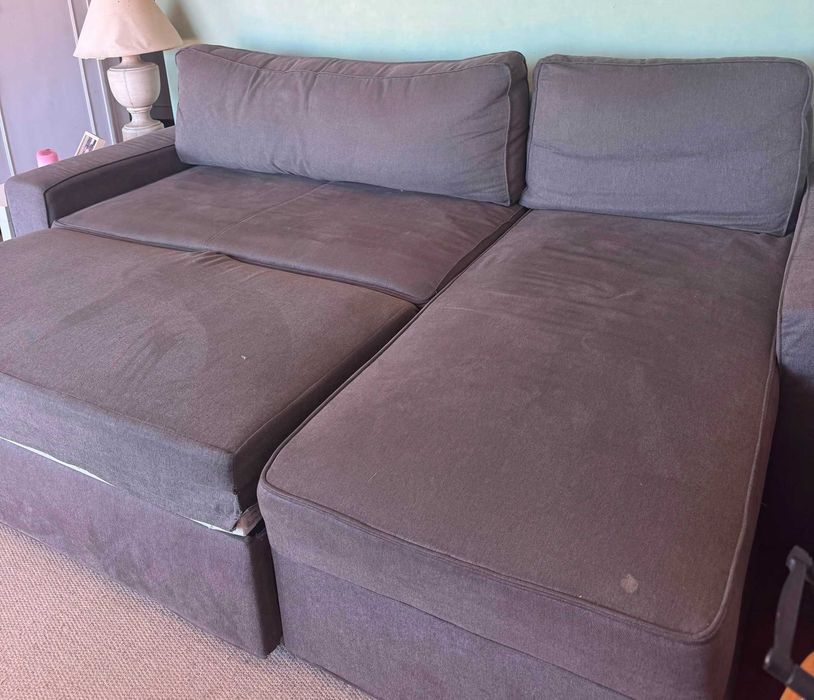 Sofá-cama IKEA VILASUND - com baú (240x150x71)