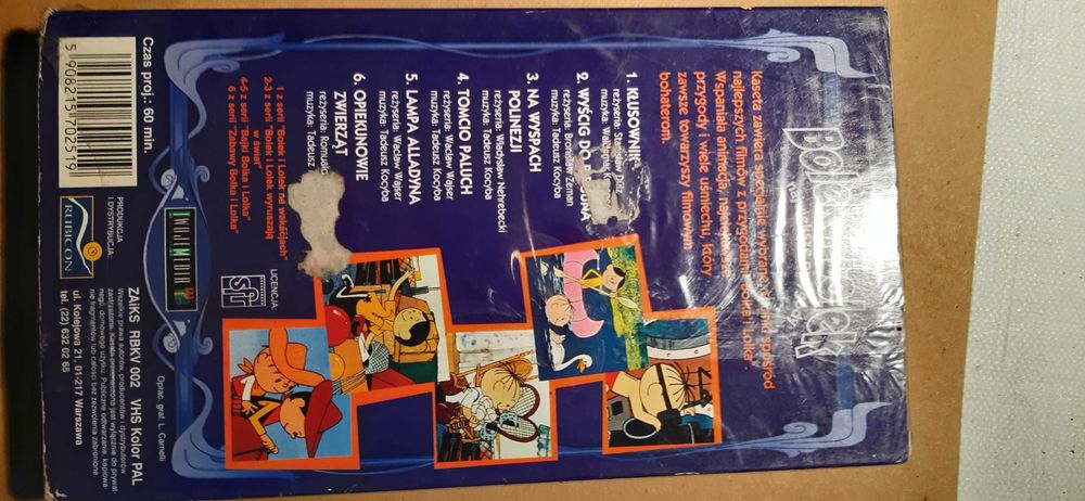 kaseta vhs bajki prl bolek i lolek największe przygody