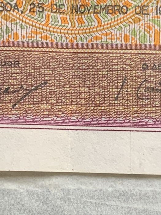 1- Nota de 50$  - Ramalho Ortigao -1941 / Nao Circulada / Pequeno Vinco