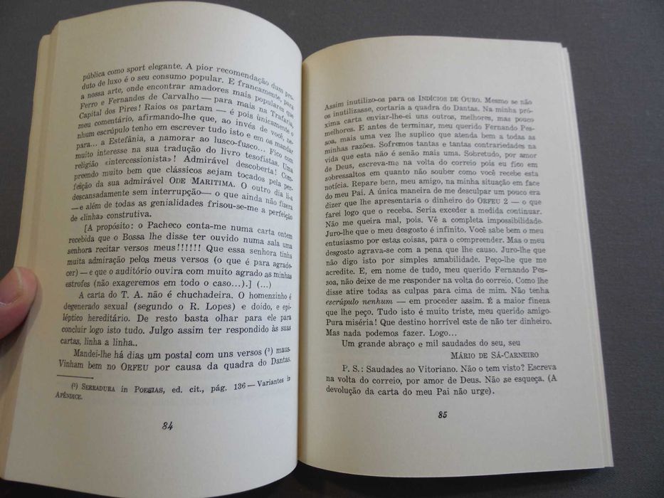 Livro Cartas a Fernando Pessoa I e II