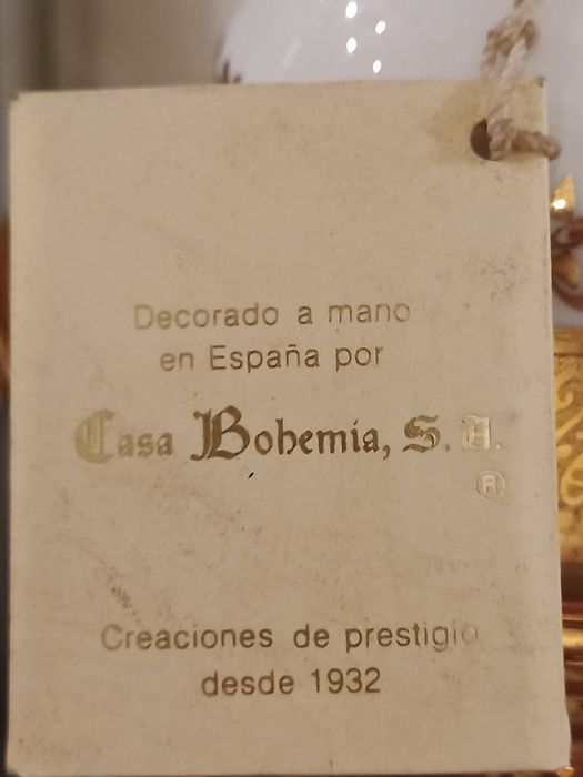 Cafeteira + jarra porcelana SNEROLL decoradas a mão com ouro 24k