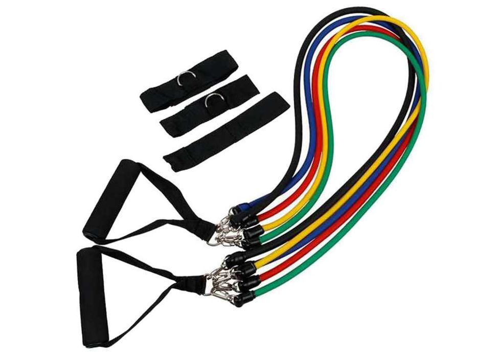 Gumy DO ĆWICZEŃ Zestaw 5 GM OPOROWYCH Trening Taśmy FITNESS Ekspander