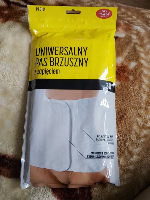 Pas brzuszny z zapięciem