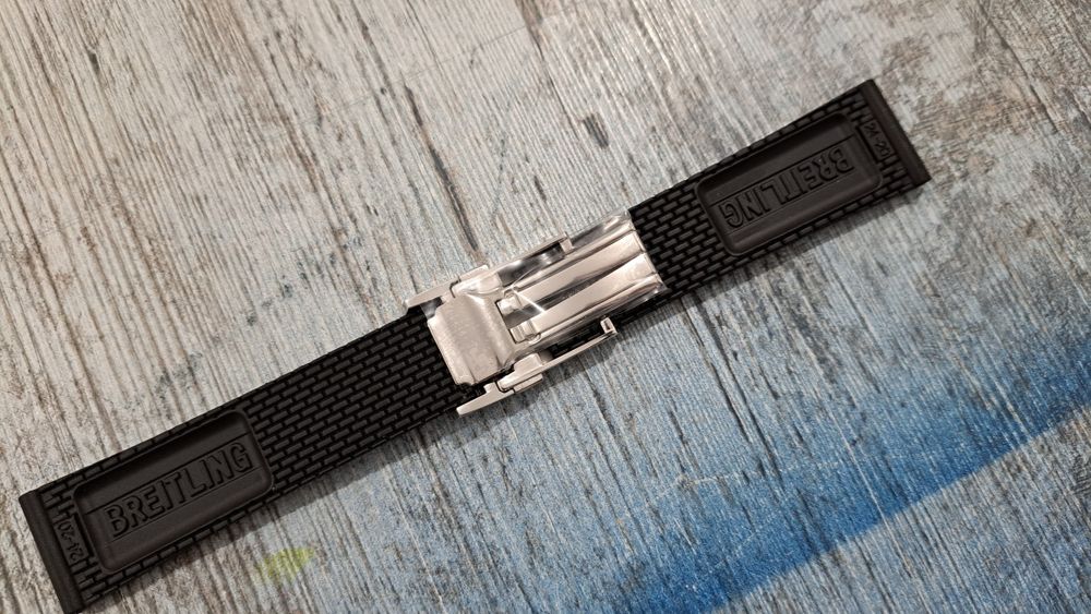 Pasek kauczukowy Breitling do zegarka 22 lub 24 mm Navitimer / Avenger