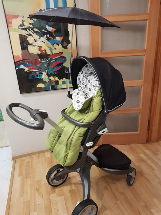 Wózek Stokke,gondola,spacerówka i fotelik samochodowy maxi cosi w świe