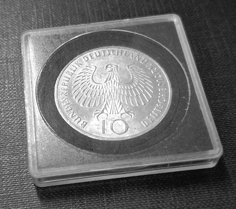 Srebna moneta 10 Deutsche Mark 1972