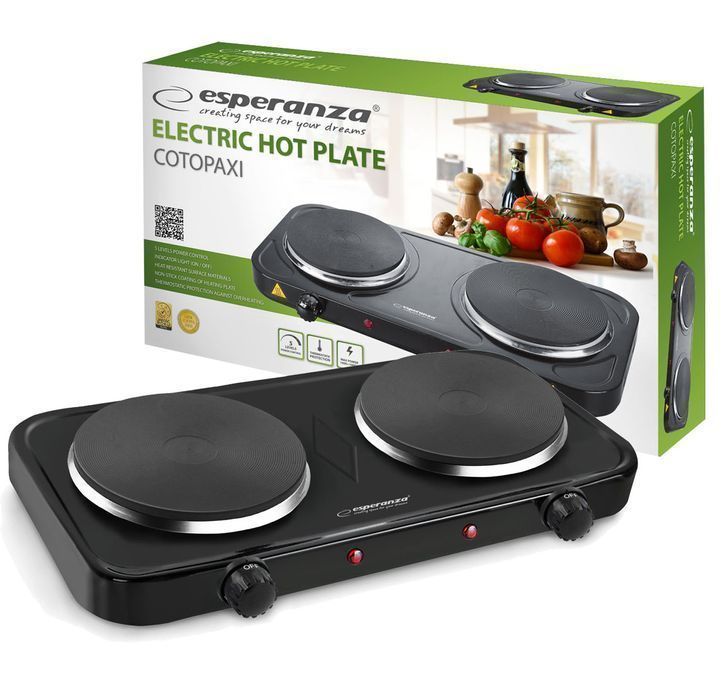 Kuchenka elektryczna dwupalnikowa turystyczna przenośna COTOPAXI