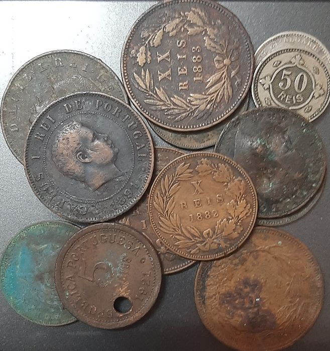 Moedas Portuguesas antigas Séc. XIX