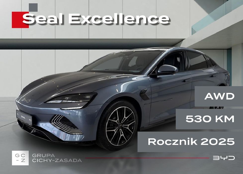 BYD Seal Excellence AWD 530KM Nowy, 6 lat gwarancji