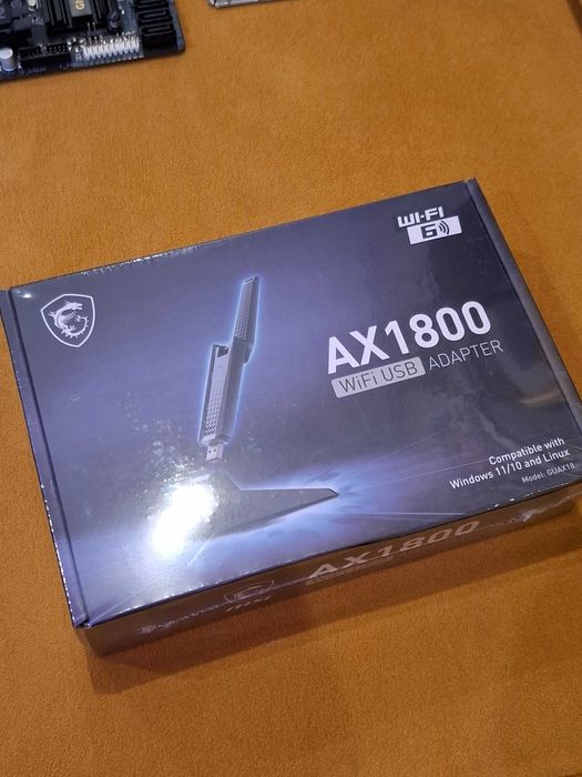Nowy Adapter WiFi USB MSI AX1800
