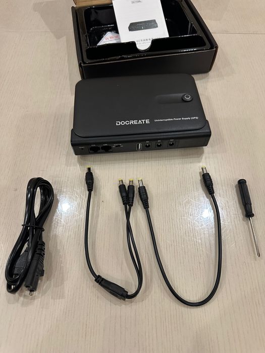 DOCREATE DC1036L - ДБЖ (UPS) для роутера, міні-ПК, IP-камер, та інш.