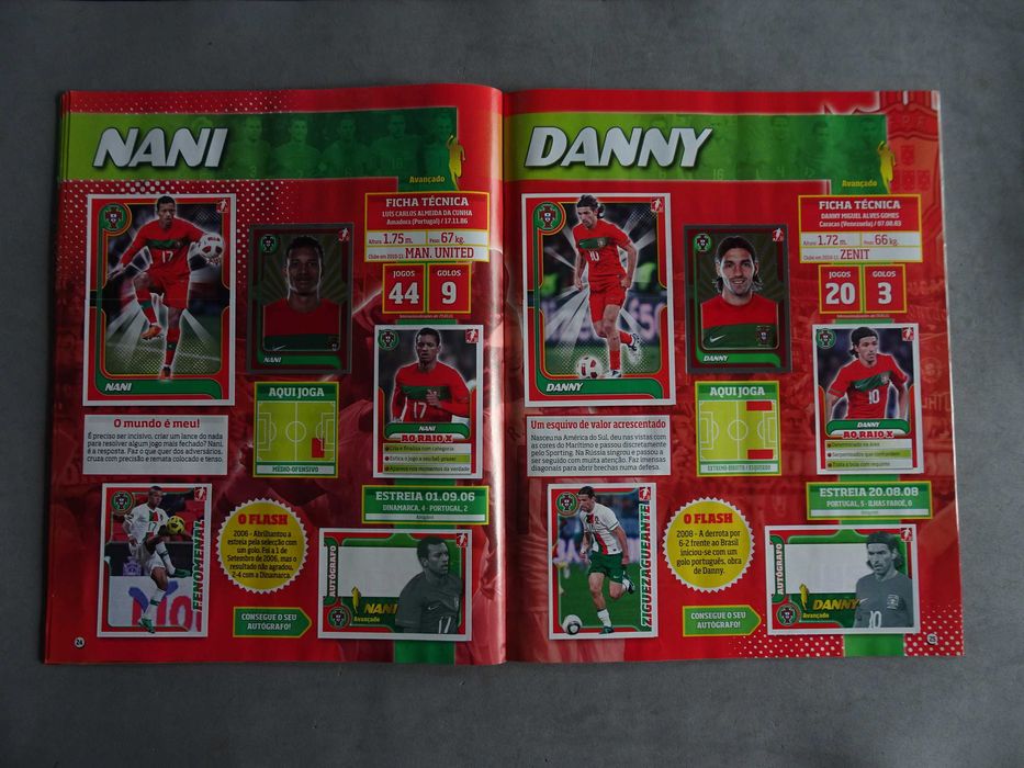 Caderneta de cromos de futebol completa Portugal de Ouro 2011 - Panini