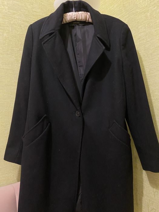 Кашемірове пальто zara хл