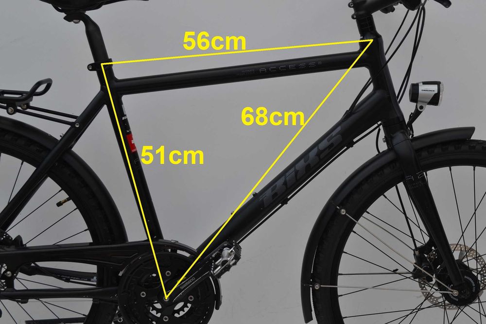 Rower trekkinowy wyprawowy Bixs Access 26'' sh deore prądnica 2xtarcz