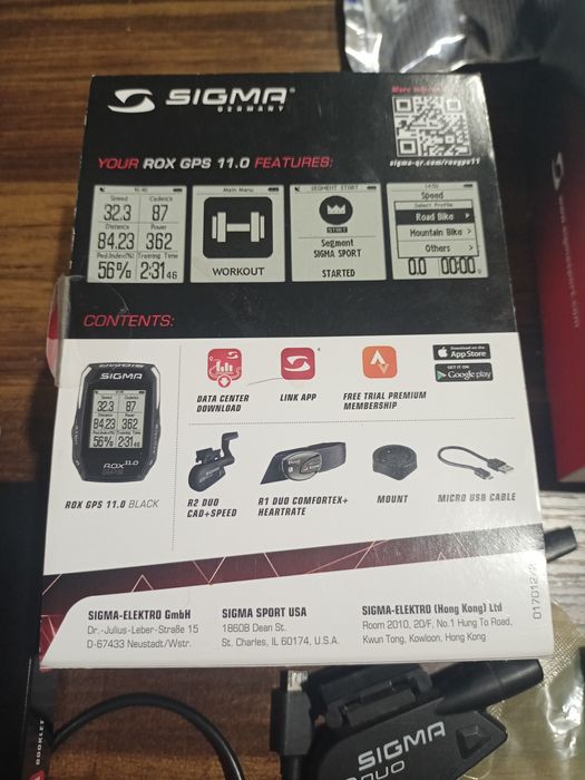 Licznik rowerowy SIGMA ROX 11 GPS Black