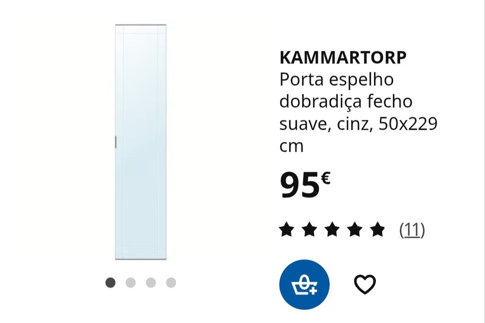 Ikea Porta espelho pax