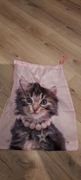 Worek na buty z kotkiem