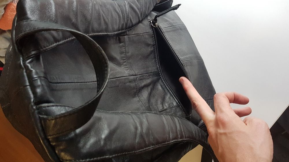 Рюкзак из натуральной кожи с отсеком для ноутбука