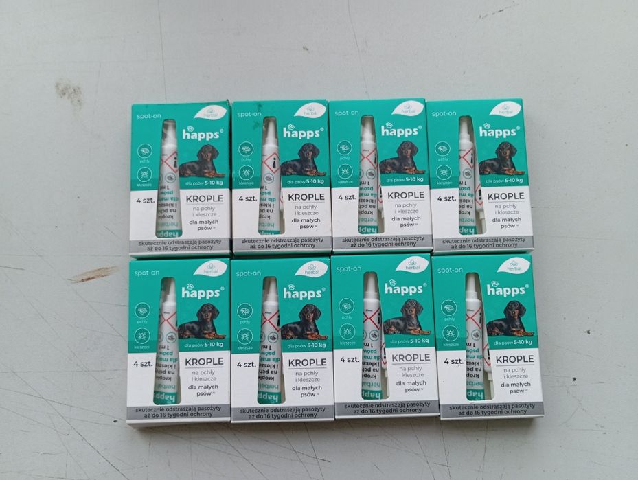 Krople na pchły i kleszcze dla psów średnich 8 opk. 32 szt.