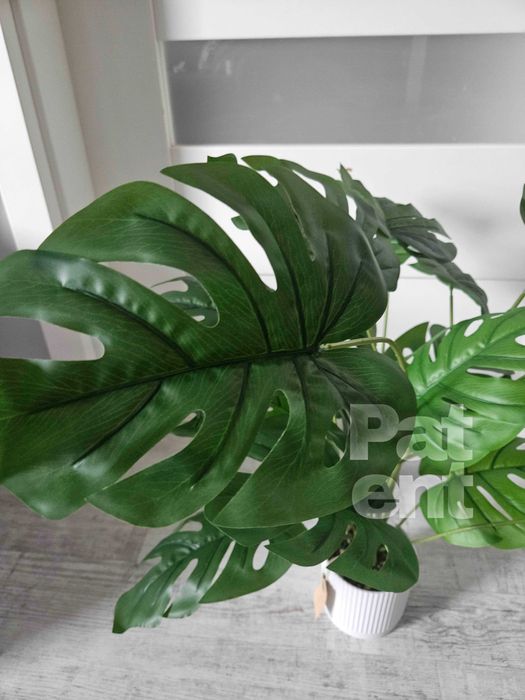 Sztuczny kwiat monstera 71 cm z doniczką ozdobna dom taras nowa