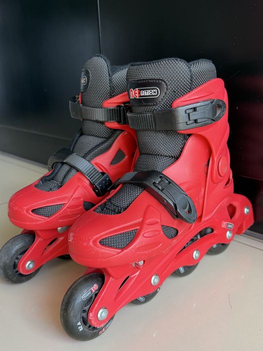 Дитячі ролики RE:ACTION розсувні 32–35, дуже гарні, робочий стан