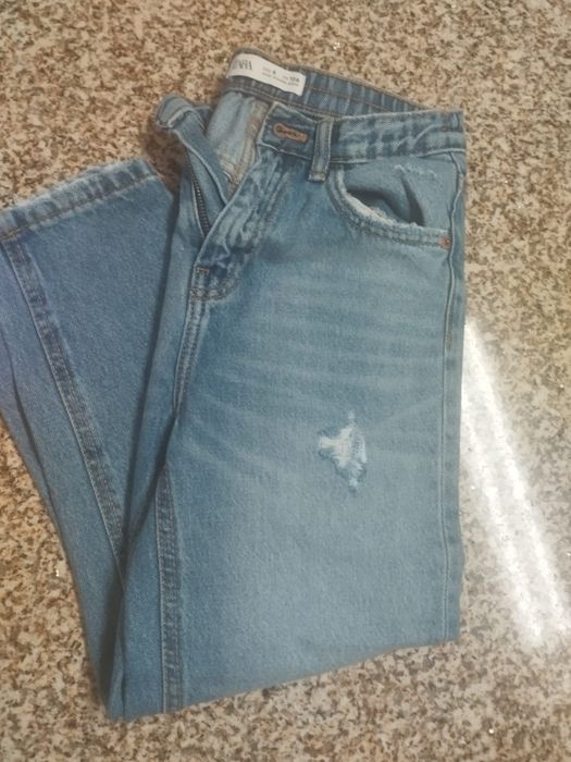 Calças de ganga Zara, menina 8 Anos 128 cm